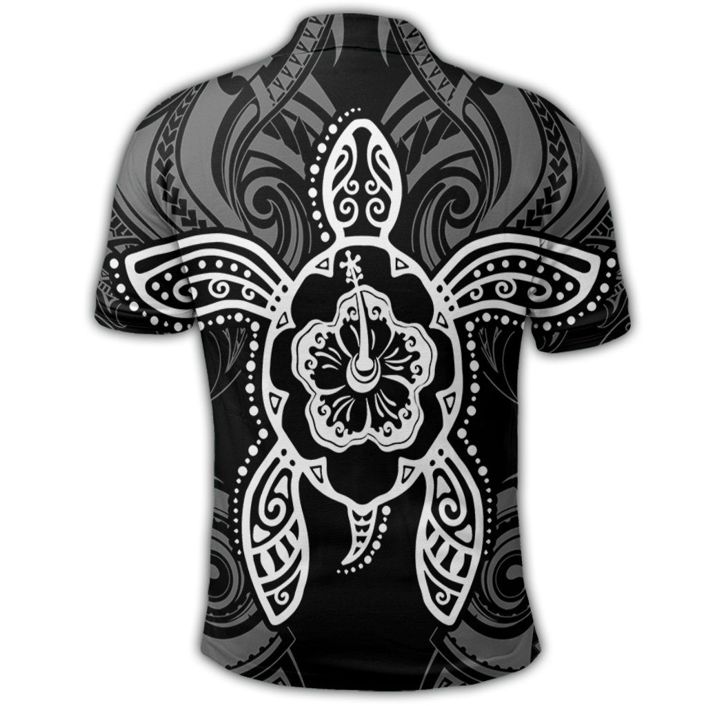 Hawaii Turtle Fixed White Polo Shirt - Polynesian Pride