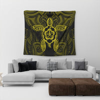 Hawaii Turtle Fixed Yellow Tapestry AH - Polynesian Pride