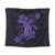 Hawaii Turtle Flower Polynesian Tapestry - Purple - AH Wall Tapestry Black - Polynesian Pride