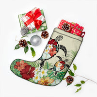 Hawaii Turtle Flowers Coconut Tree Leaf Christmas Stocking - AH - Polynesian Pride