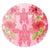 Hawaii Turtle Hibiscus Round Carpet - Pink Style - AH Round Carpet Luxurious Plush - Polynesian Pride