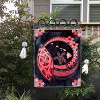 Hawaii Turtle Hibiscus Map Polynesian Flag Red - AH - Polynesian Pride