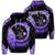 Custom Hawaii Turtle Hibiscus Map Polynesian Hoodie Violet Unisex Art - Polynesian Pride
