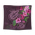Hawaii Turtle Hibiscus Pink Simple Tapestry - AH Wall Tapestry Black - Polynesian Pride