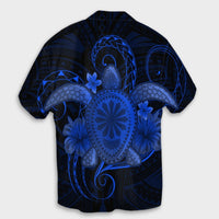 Hawaii Turtle Hibiscus Polynesian Hawaiian Shirt - Full Style - Blue - AH - Polynesian Pride