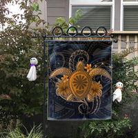 Hawaii Turtle Hibiscus Polynesian Flag - Full Style - Gold - AH - Polynesian Pride