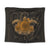 Hawaii Turtle Hibiscus Polynesian Tapestry - Full Style - Gold - AH Wall Tapestry Black - Polynesian Pride
