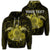 Custom Hawaii Turtle Hibiscus Polynesian Hoodie Full Style Yellow Unisex Art - Polynesian Pride