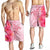 Hawaii Turtle Hibiscus Vintage Pink Men's Shorts - AH - Polynesian Pride