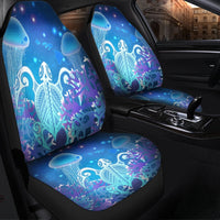 Hawaii Turtle Jellyfish Coral Car Seat Covers Galaxy Car Seat Covers - AH - Polynesian Pride