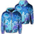 Hawaii Turtle Jellyfish Coral Galaxy Zip Hoodie Unisex Art - Polynesian Pride