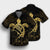 Hawaii Turtle Kanaka Golden Hawaiian Shirt - AH - Polynesian Pride