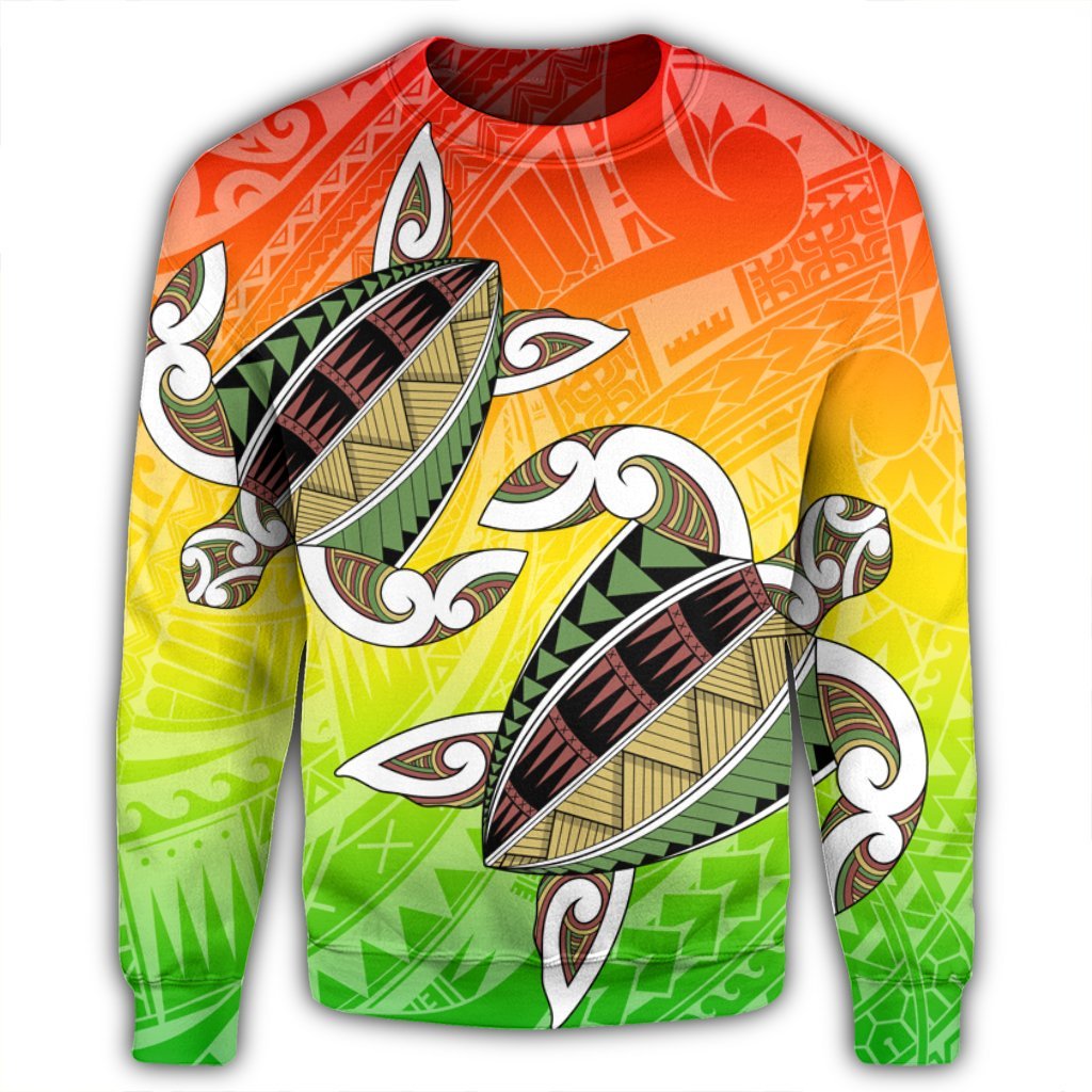 Hawaii Turtle Kanaka Maoli Sweatshirt - AH - Polynesian Pride