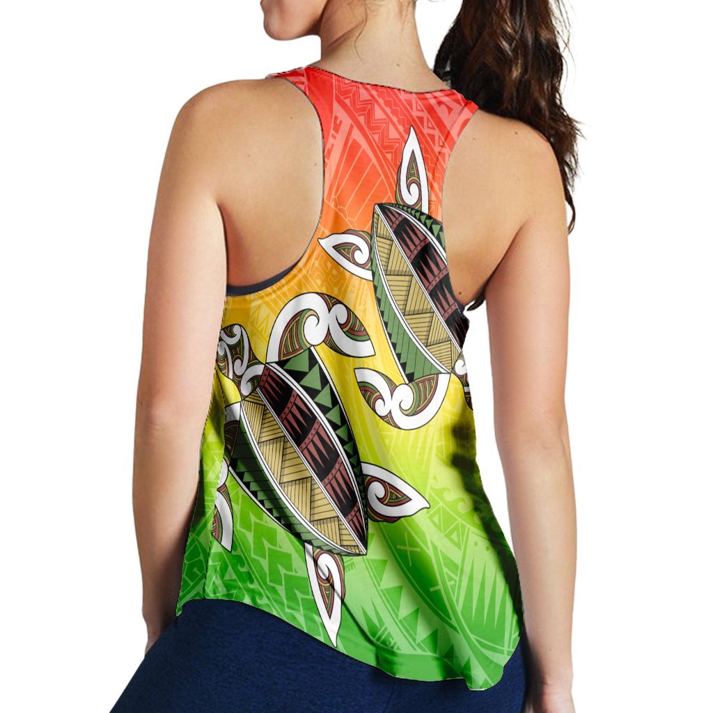 Hawaii Turtle Kanaka Maoli Racerback Tank - AH - Polynesian Pride