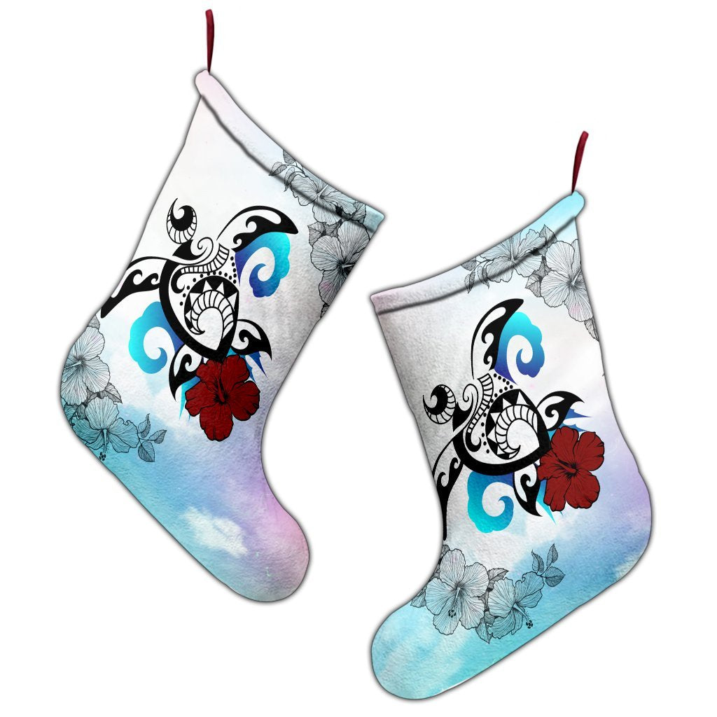 Hawaii Turtle Lollipop Plumeria Christmas Stocking - AH - Polynesian Pride