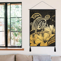 Hawaii Turtle Map Polynesian Hanging Poster Safety - AH - Polynesian Pride