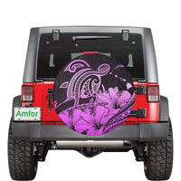 Hawaii Turtle Map Polynesian Pink Spare Tire Cover AH Pink - Polynesian Pride