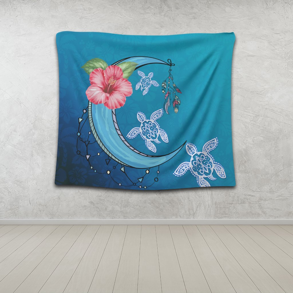 Hawaii Turtle Moon Dream Tapestry - AH - Polynesian Pride