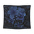 Hawaii Turtle Ohana Hibiscus Poly Tapestry - Blue - AH Wall Tapestry Black - Polynesian Pride
