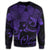 Hawaii Turtle Ohana Hibiscus Poly Sweatshirt - Purple - AH - Polynesian Pride