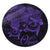 Hawaii Turtle Ohana Hibiscus Poly Round Carpet - Purple - AH Round Carpet Luxurious Plush - Polynesian Pride