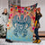 Hawaii Turtle Ohana Stary Night Hibiscus Premium Blankets - AH - Polynesian Pride