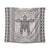 Hawaii Turtle Pattern Tapestry - AH Wall Tapestry Black - Polynesian Pride