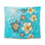 Hawaii Turtle Plumeria Coat Of Arm Ocean Tapestry - AH Wall Tapestry Black - Polynesian Pride