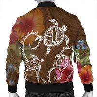 Hawaii Turtle Polynesian Bomber Jacket - Herd Style - AH - Polynesian Pride
