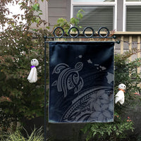 Hawaii Turtle Polynesian Map Plumeria Flag Gray - AH - Polynesian Pride