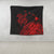 Hawaii Turtle Polynesian Map Plumeria Tapestry Red - AH - Polynesian Pride