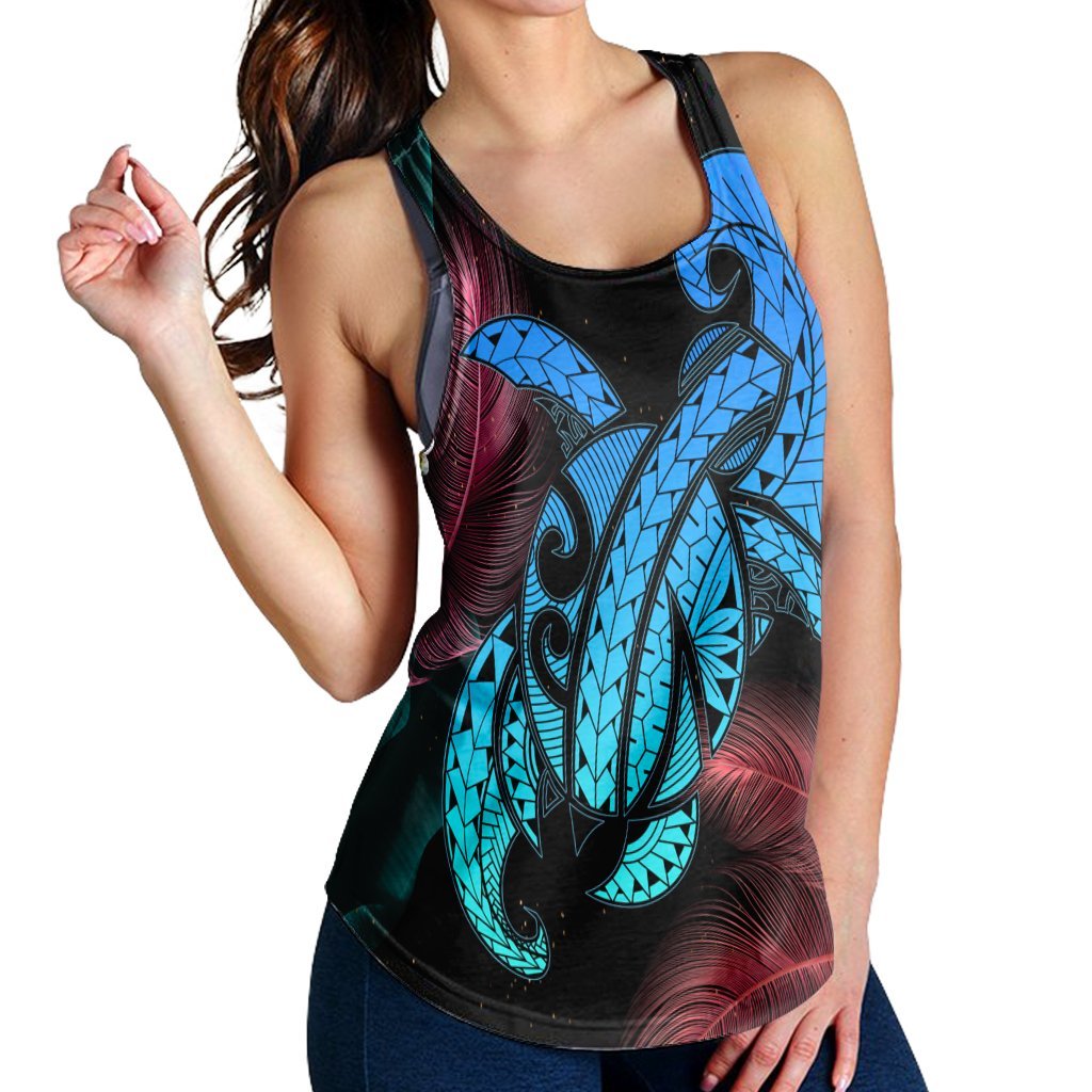 Hawaii Turtle Polynesian Tropical Racerback Tank - Ghia Style - AH - Polynesian Pride