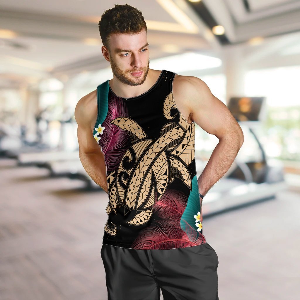 Hawaii Turtle Polynesian Tropical Tank Top - Ghia Style Gold - AH - Polynesian Pride