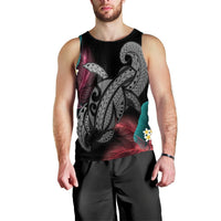 Hawaii Turtle Polynesian Tropical Tank Top - Ghia Style Gray - AH Black - Polynesian Pride