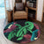 Hawaii Turtle Polynesian Tropical Round Carpet - Ghia Style Green - AH - Polynesian Pride
