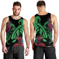 Hawaii Turtle Polynesian Tropical Tank Top - Ghia Style Green - AH - Polynesian Pride