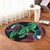 Hawaii Turtle Polynesian Tropical Round Carpet - Ghia Style Green - AH - Polynesian Pride