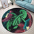 Hawaii Turtle Polynesian Tropical Round Carpet - Ghia Style Green - AH - Polynesian Pride