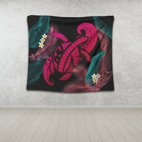 Hawaii Turtle Polynesian Tropical Tapestry - Ghia Style Pink - AH - Polynesian Pride