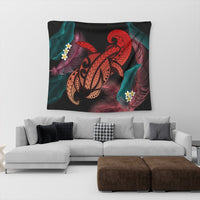 Hawaii Turtle Polynesian Tropical Tapestry - Ghia Style Red - AH - Polynesian Pride