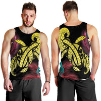Hawaii Turtle Polynesian Tropical Tank Top - Ghia Style Yellow - AH - Polynesian Pride