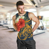 Hawaii Turtle Polynesian Tropical Hibiscus Plumeria Tank Top - AH - Polynesian Pride