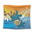 Hawaii Turtle Sea Cost Of Arm Tapestry - AH Wall Tapestry Black - Polynesian Pride