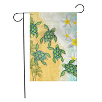 Hawaii Turtle Sea Hibiscus Coconut Tree Flag - AH - Polynesian Pride