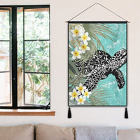 Hawaii Turtle Sea Plumeria Hanging Poster - AH - Polynesian Pride