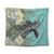 Hawaii Turtle Sea Plumeria Tapestry - AH Wall Tapestry Black - Polynesian Pride