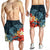 Hawaii Turtle Shark Manta Ray Hibiscus Plumeria Men's Shorts - AH - Polynesian Pride