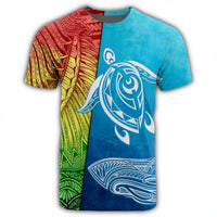 Hawaii Turtle Shark Polynesian and Sea T Shirt - Polynesian Pride