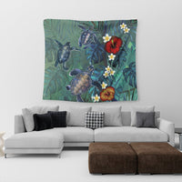 Hawaii Turtle Tropical Art Tapestry - Hela Style - AH - Polynesian Pride