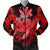 Hawaii Turtle Wave Polynesian Bomber Jacket - Hey Style Red - AH Black Unisex - Polynesian Pride